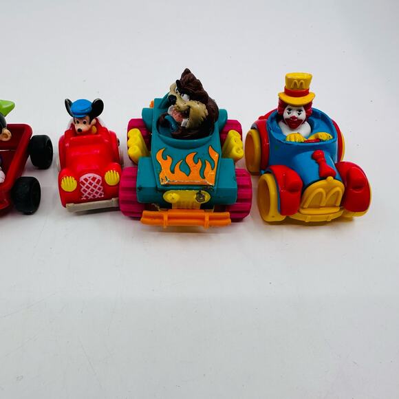 Vintage 1980’-90’s McDonald's Happy Meal Toys Mini Vehicles Characters 7 Pcs Set - Picture 3 of 6